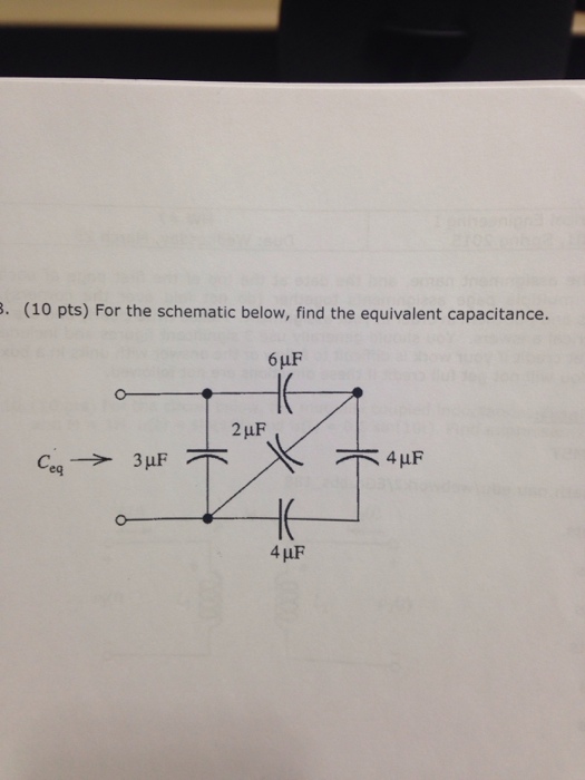 Solved For The Schematic Below Find The Equivalent Chegg