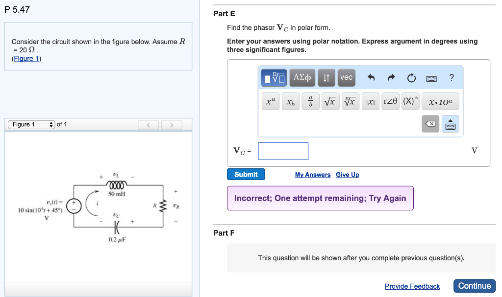 Solved P 5.47 Consider the circuit shown in the figure | Chegg.com