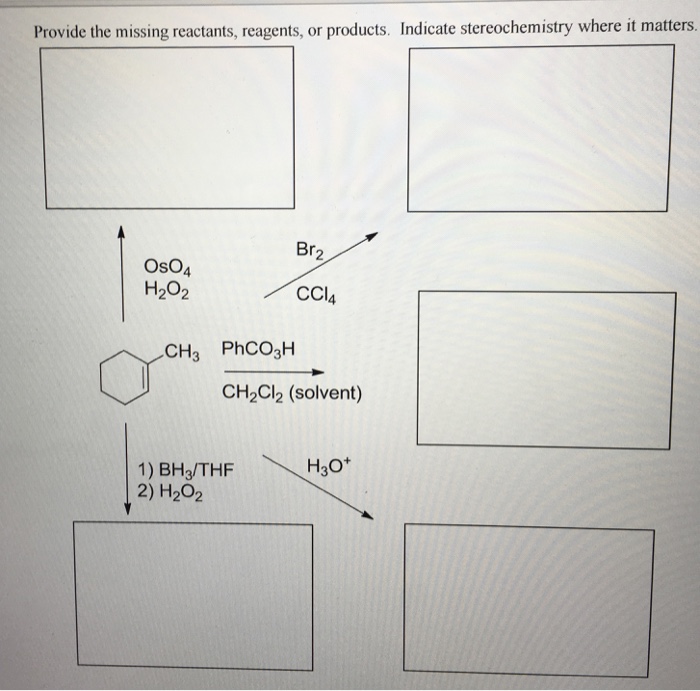 Solved Provide The Missing Reactants, Reagents, Or Products. | Chegg.com