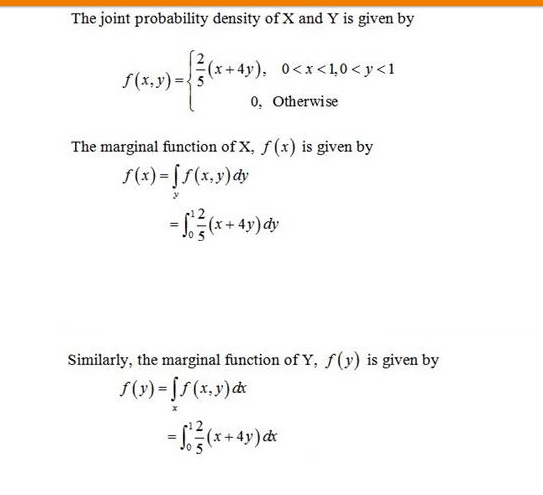 Solved The joint probability density of X and Y is given by | Chegg.com