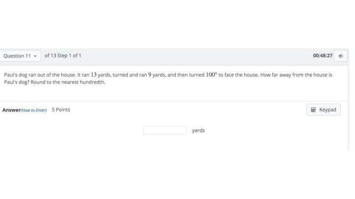 Solved Question 11 of 13 Step 1 of 1 00:48:27 ? Paul's dog | Chegg.com