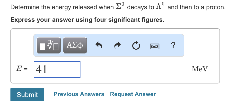 Solved 0 Determine The Energy Released When Decays To And | Chegg.com