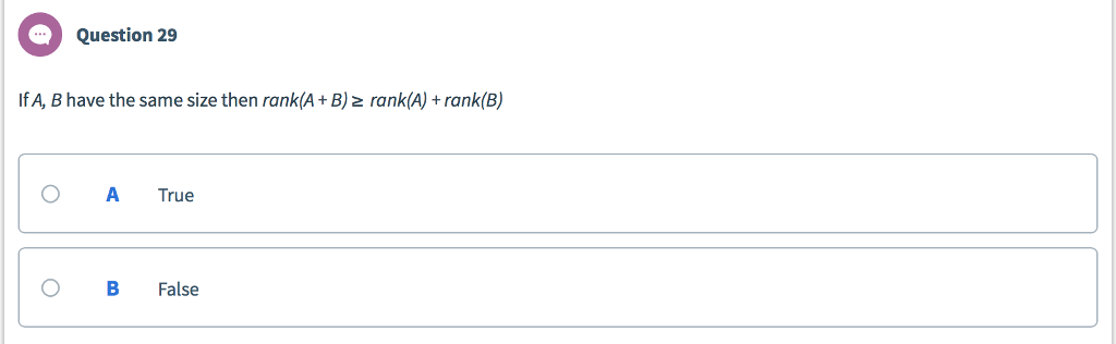 Solved Question 25 dim(ker(12 5 81)) = ? Numeric Answer: Chegg com