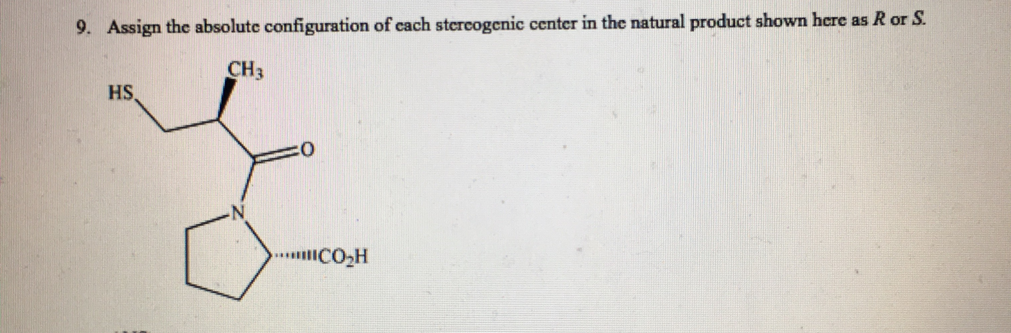 Solved Assign the absolute configuration of each stereogenic | Chegg.com