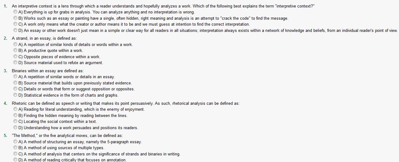 Solved An interpretive context is a lens through which a
