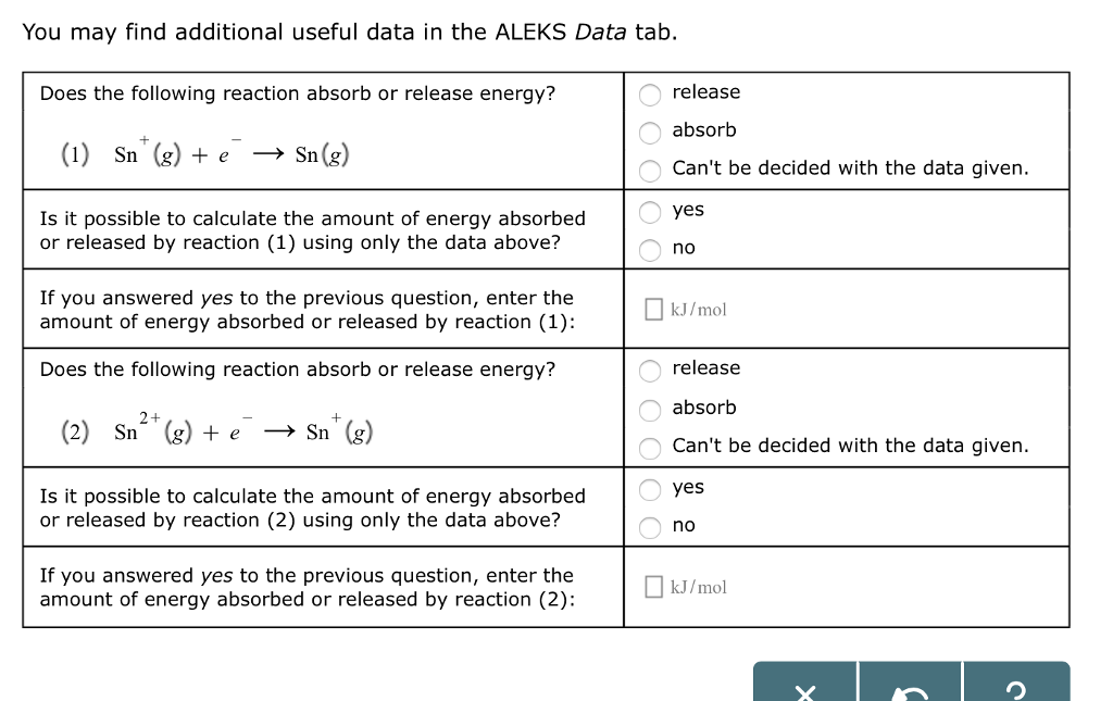 Solved Consider the following data for tin: atomic | Chegg.com