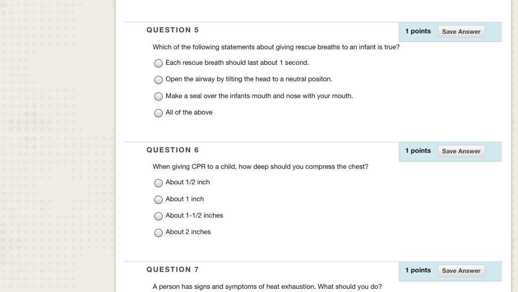 Solved Which of the following statements about giving rescue | Chegg.com