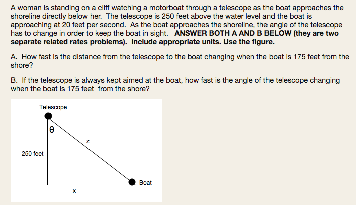 a woman standing on a cliff is watching a motorboat