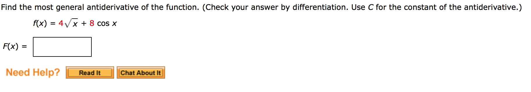 solved-find-the-most-general-antiderivative-of-the-function-chegg