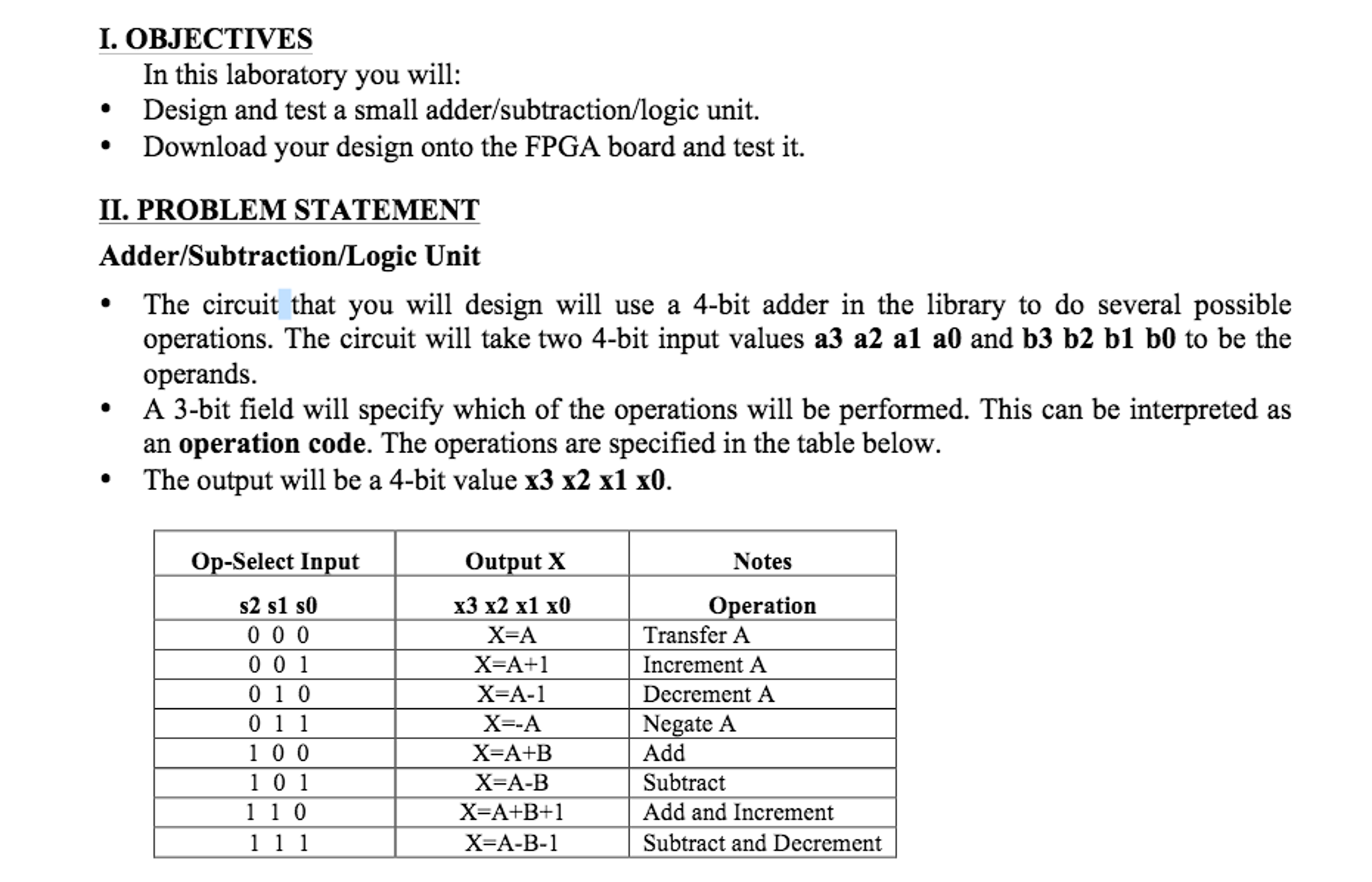 Solved In this laboratory you will: Design and test a small | Chegg.com