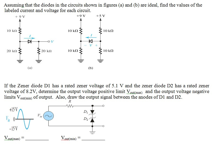 Solved Assuming That The Diodes In The Circuits Shown In | Chegg.com