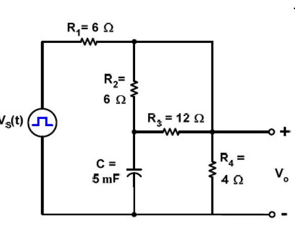 Solved given the circuit below and the graph below describe | Chegg.com