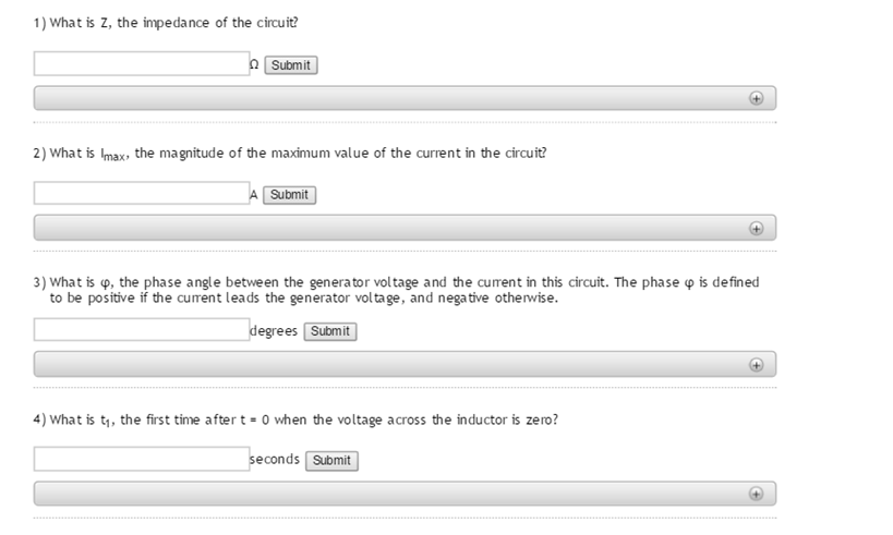 Solved A circuit is constructed with an AC generator, a | Chegg.com