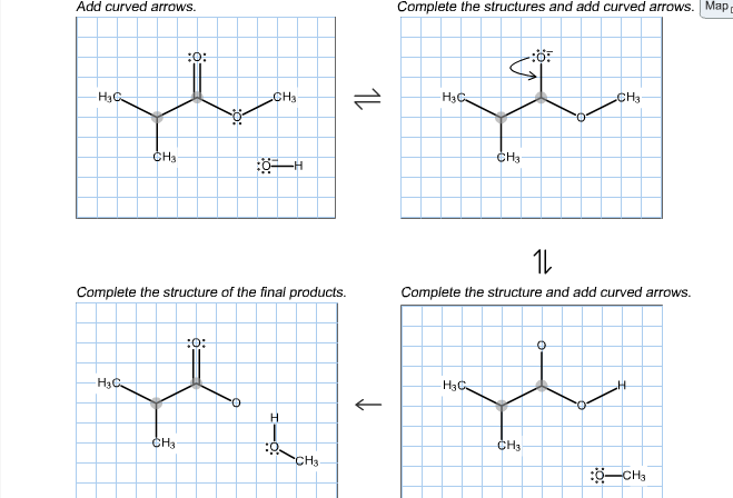 Solved complete the electron-pushing mechanism for the | Chegg.com