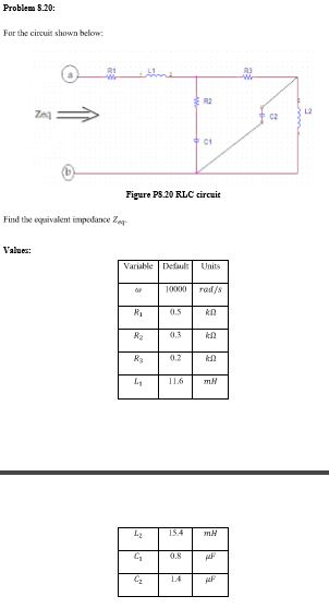 Solved For The Circuit Shown Below Find The Equivalent Chegg