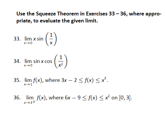 squeeze theorem