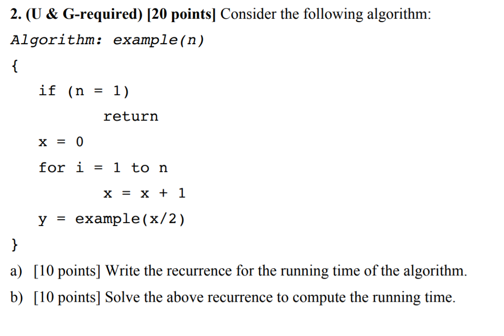 solved-write-the-recurrence-for-the-running-time-of-the-chegg