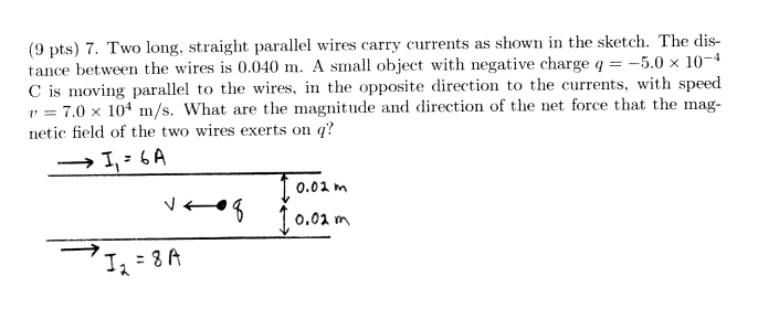 Solved Two Long Straight Parallel Wires Carry Currents As Chegg Solved Two Long Straight Parallel Wires Carry Currents As Chegg