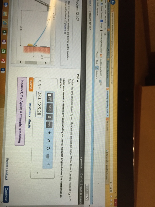 Solved 12.107 Problem 12.107 Dolarmine two possible angles | Chegg.com