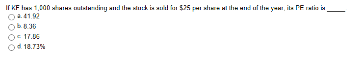 Solved QUESTION 1 Kramerica Foods (KF) has the following | Chegg.com