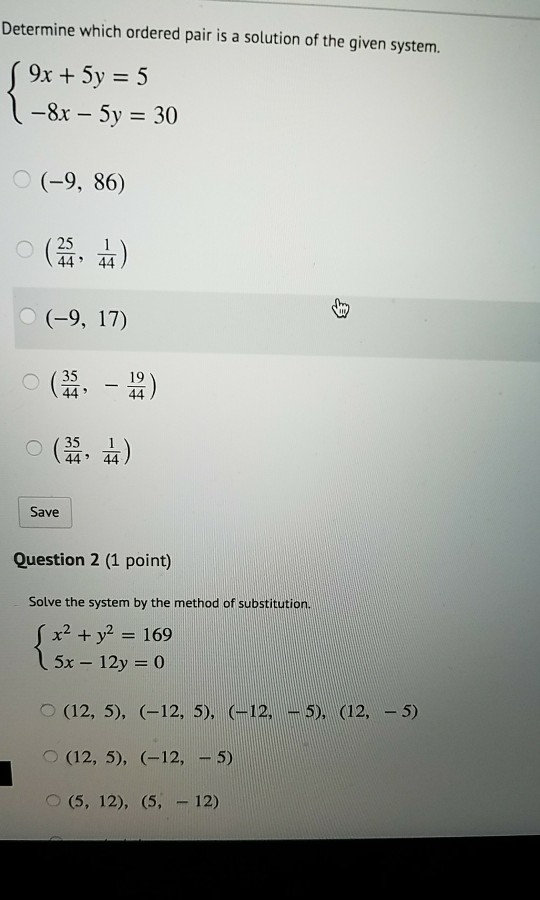 solved-determine-which-ordered-pair-is-a-solution-of-the-chegg