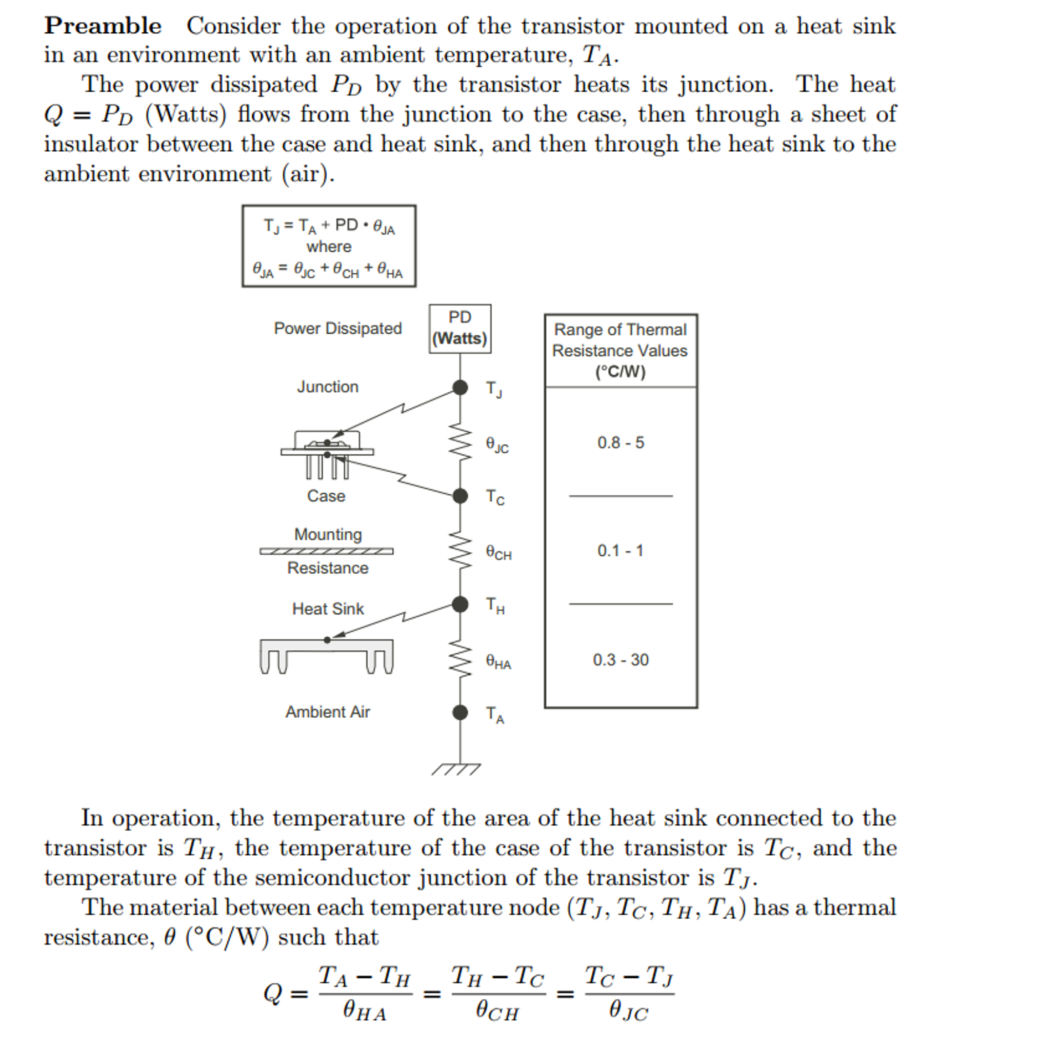 Consider two the transistor, heatsink combinations