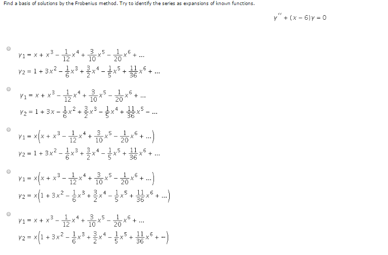 Solved Find A Basis Of Solutions By The Frobenius Method. | Chegg.com