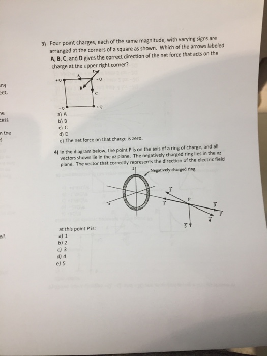 Solved Four point charges, each of the same magnitude, with | Chegg.com