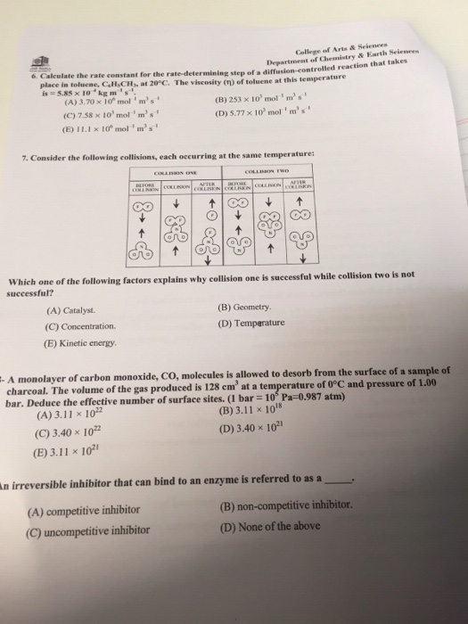 Solved Consider the following collisions. each occurring at | Chegg.com