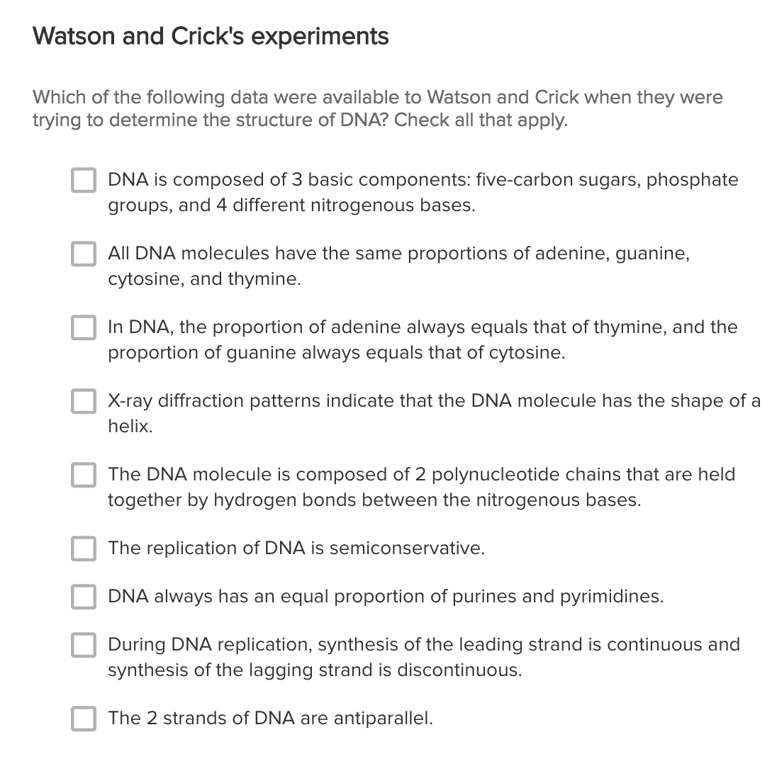 watson and crick experiment conclusion