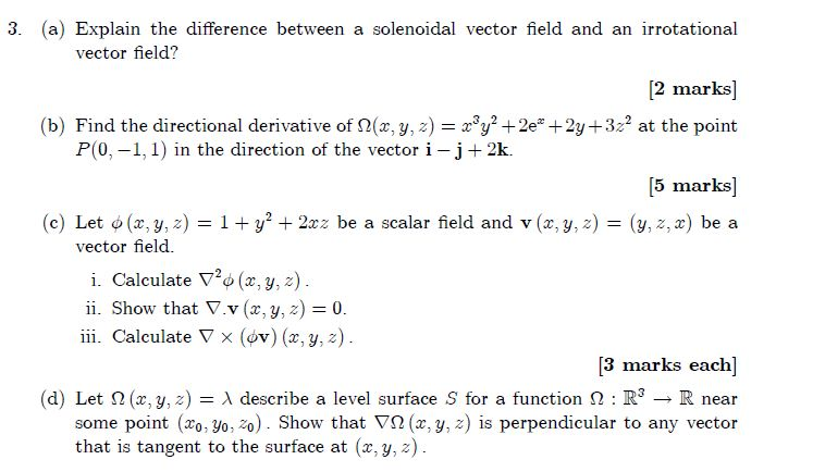 Solved Explain the difference between a solenoidal vector Solved Explain the difference between a solenoidal vector