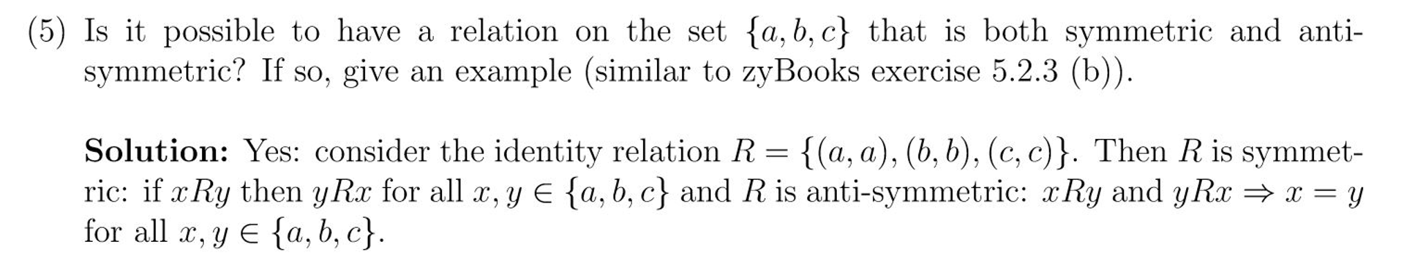 Solved Using these definitions R is a relation on a set | Chegg.com