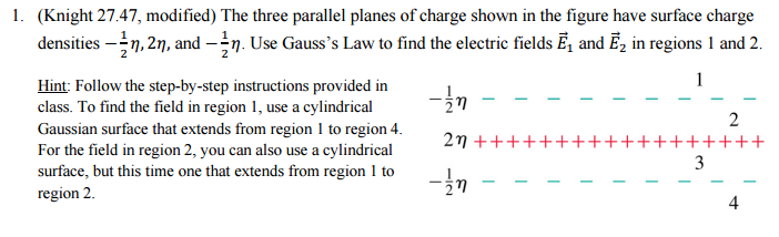 Solved The three parallel planes of charge shown in the | Chegg.com