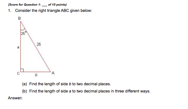 Solved core for Question 1 of 10 points) 1. Consider the | Chegg.com