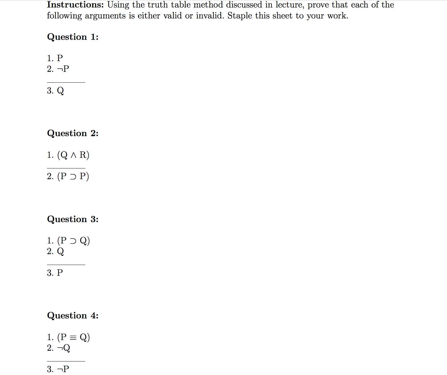 Solved Instructions Using The Truth Table Method Discussed Chegg Solved Instructions Using The Truth Table Method Discussed Chegg
