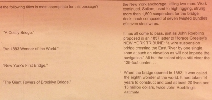 Solved of the following titles is most appropriate for this | Chegg.com