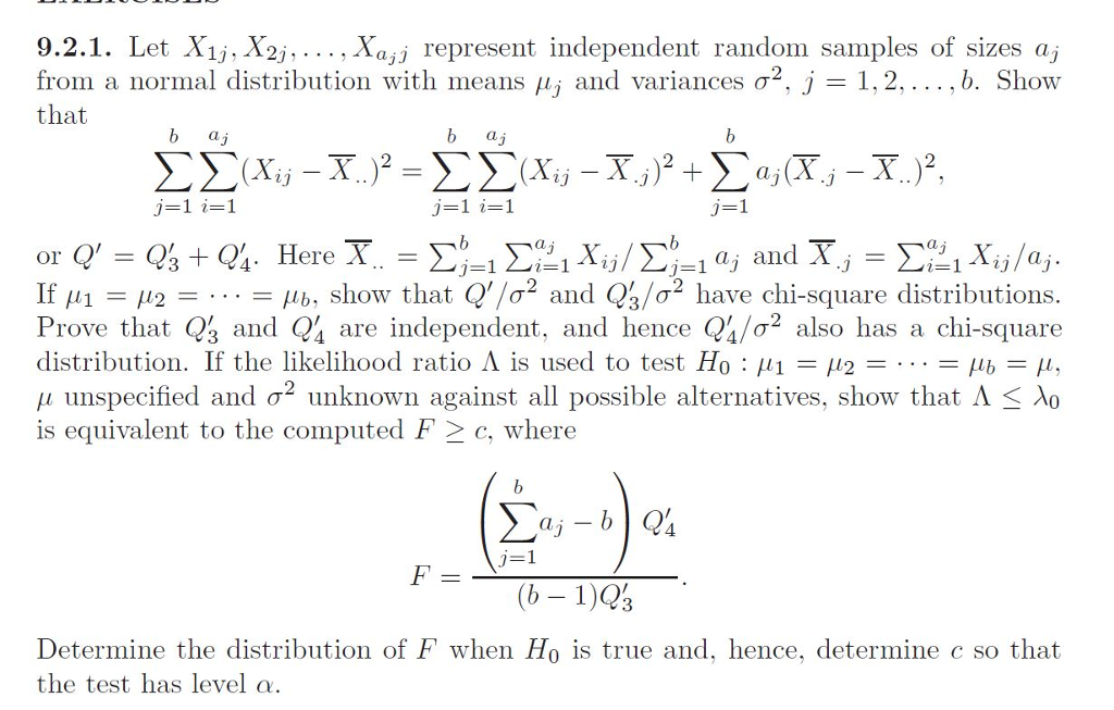 Solved Let X_1j, X_2j, ..., X_ajj represent independent | Chegg.com