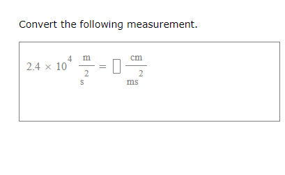 Solved Convert the following measurement. 2.4 times 10^4 | Chegg.com