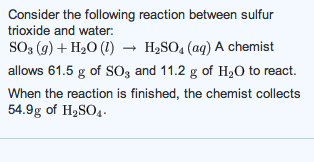 Solved Consider The Following Reaction Between Sulfur Chegg Com