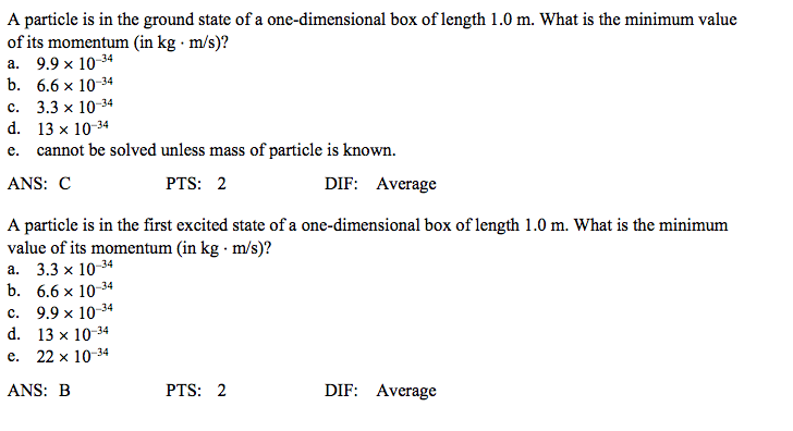 Solved A particle is in the ground state of a | Chegg.com