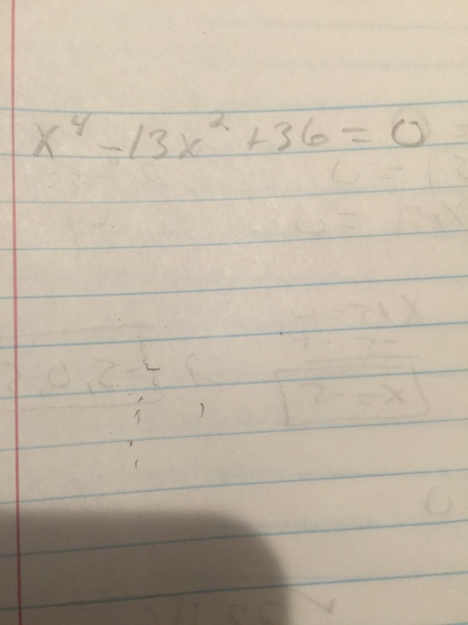 Solved Evaluate The Definite Integral X 4 13x 2 36 0 Chegg