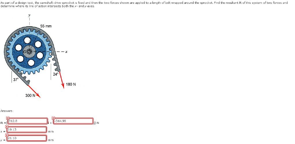 Solved As part of a design test, the camshaftdrive sprocket
