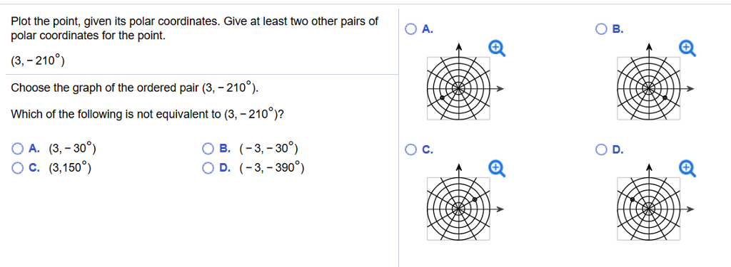 Solved Plot the point, given its polar coordinates. Give at | Chegg.com