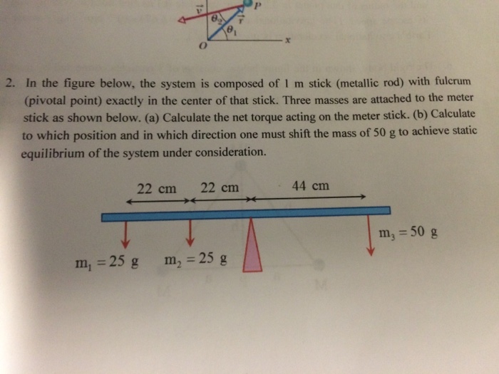 Solved In The Figure Below The System Is Composed Of 1 M 5728