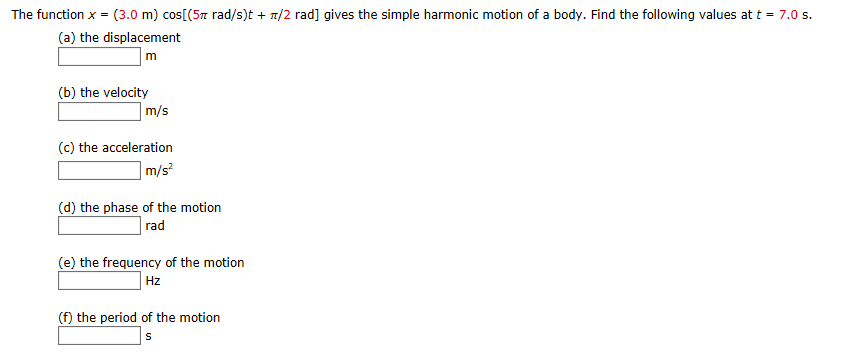 Solved The Function X 3 0 M Cos 5pi Rad s t Pi 2 Rad Chegg solved-the-function-x-3-0-m-cos-5pi-rad-s-t-pi-2-rad-chegg