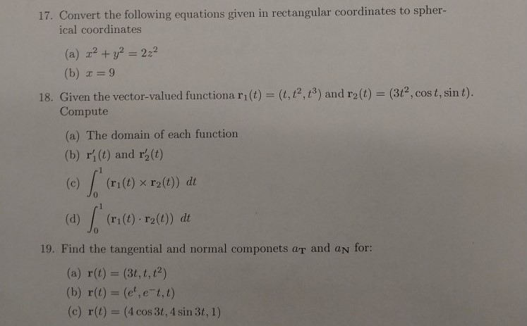 Solved 17 Convert The Following Equations Given In Chegg