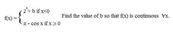 Solved Find the value of b so that f(x) is continuous x. | Chegg.com