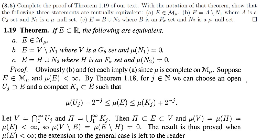 Solved 3.5 Real (Mathematical) Analysis. (Real Analysis (2nd