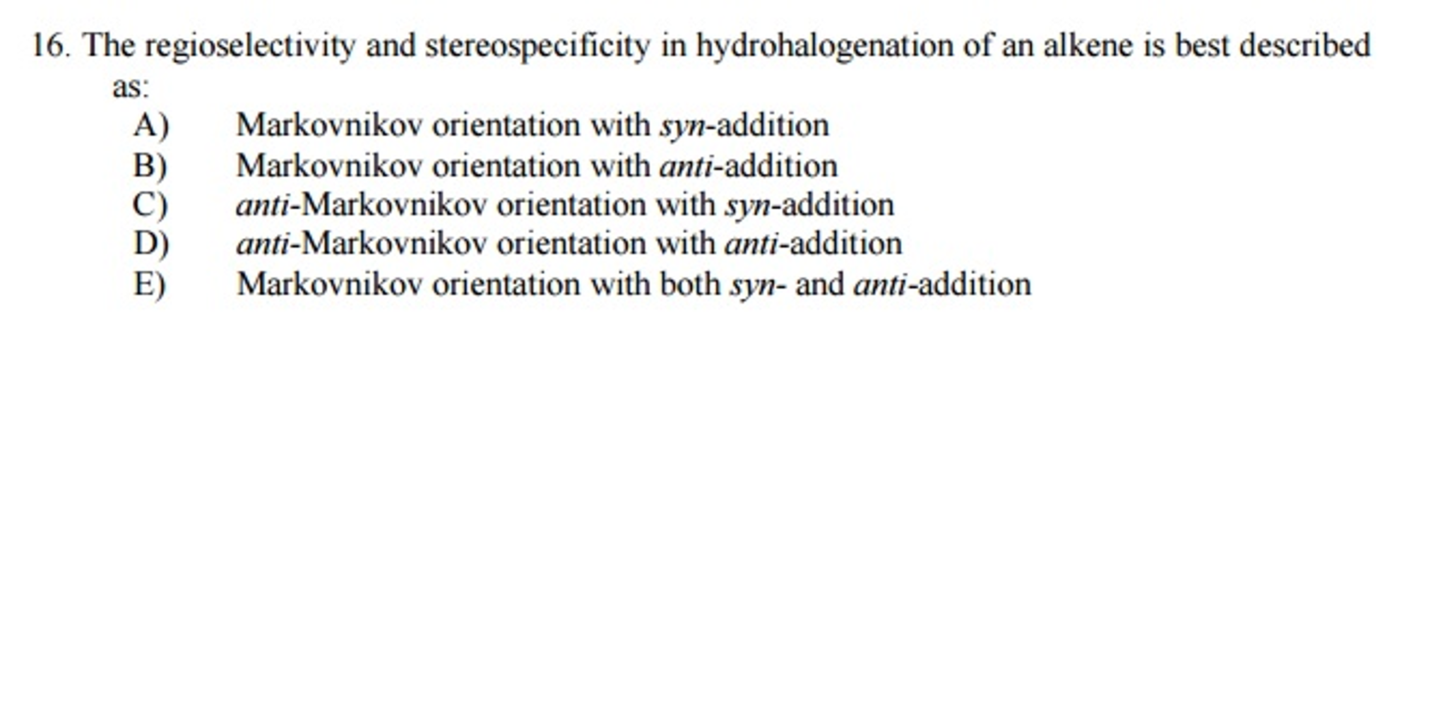 Solved The Regioselectivity And Stereospecificity In | Chegg.com