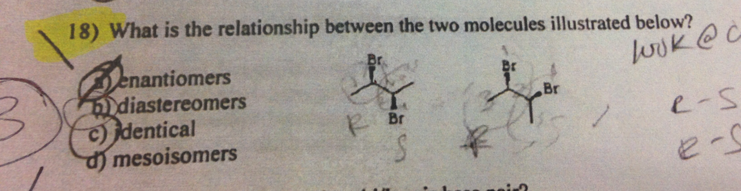 Solved What Is The Relationship Between The 2 Molecules 4496